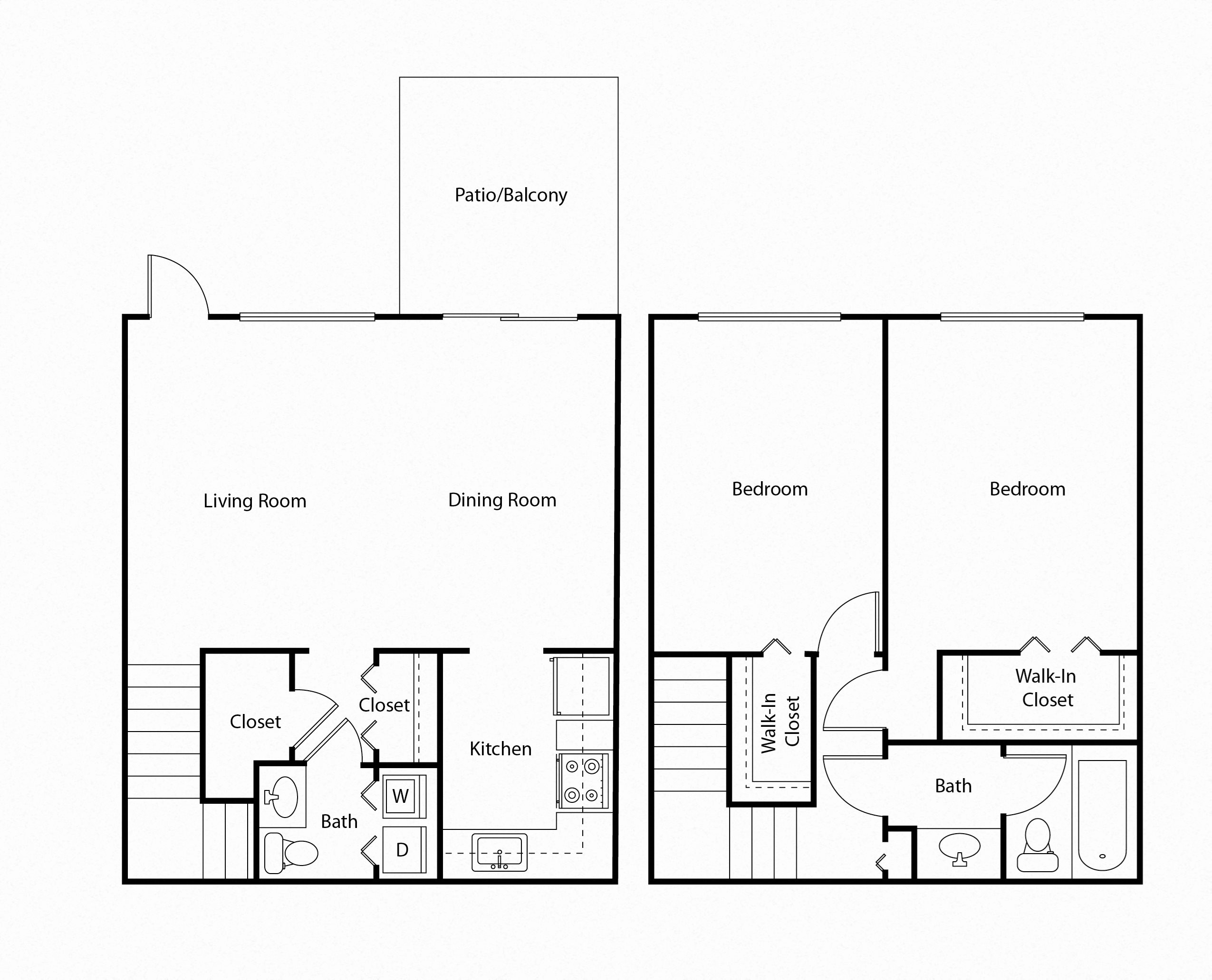 Floor Plans of Dunwoody Glen Apartment Homes in Atlanta, GA